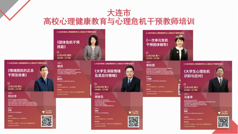 完美网页版成功承办大连市高校心理健康教育与心理危机干预教师培训