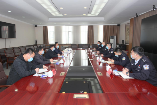 大连市公安局沙河口公安分局领导莅临完美网页版调研指导工作