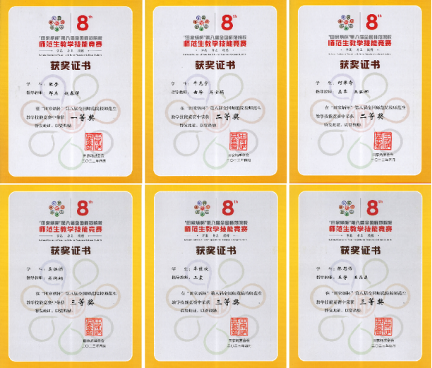 完美网页版学子在“田家炳杯”第八届全国师范院校师范生教学技能竞赛中喜获佳绩