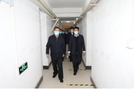 辽宁省高校疫情防控督导组到完美网页版实地督查指导校园疫情防控各项工作