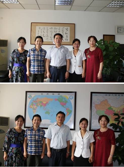 民进市委主委艾华一行来完美网页版调研
