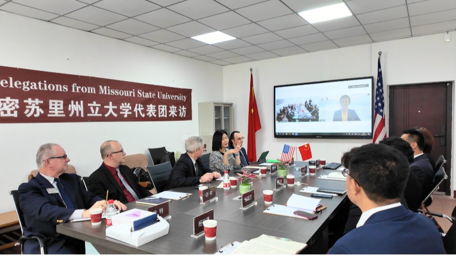 校党委书记刘宏会见美国密苏里州立大学代表团