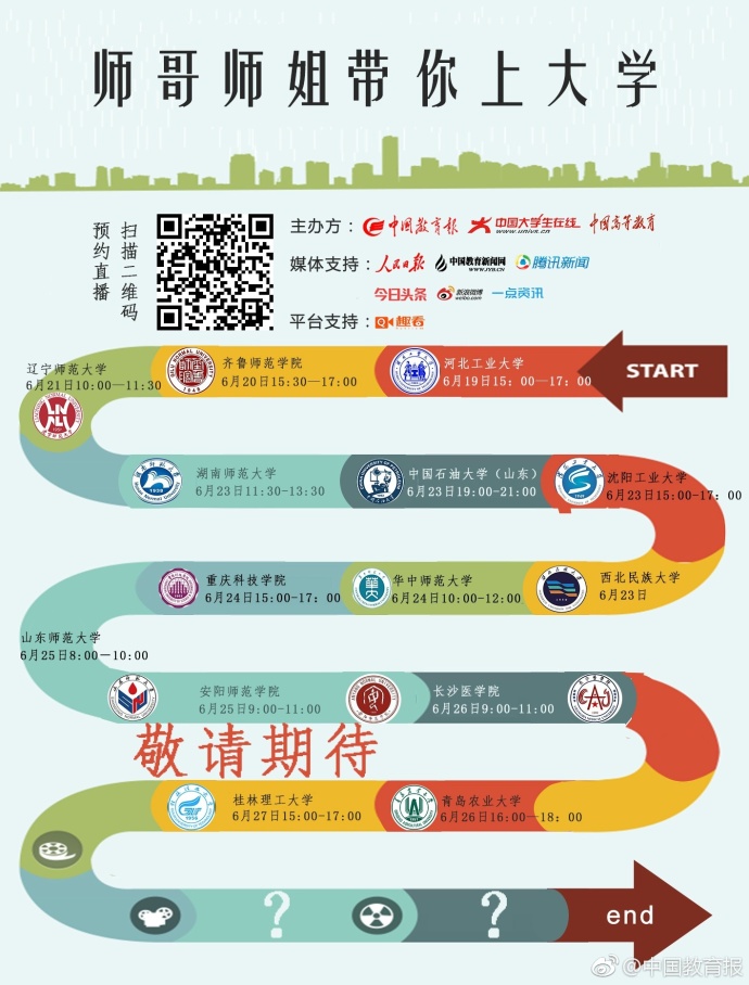 高校招生宣传网络直播活动“师哥师姐带你上大学” 走进辽师大